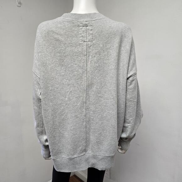 Aerie Sweatshirt Size S Dance Academy Gray Oversized Relaxed Womens Pullover - Picture 3 of 8
